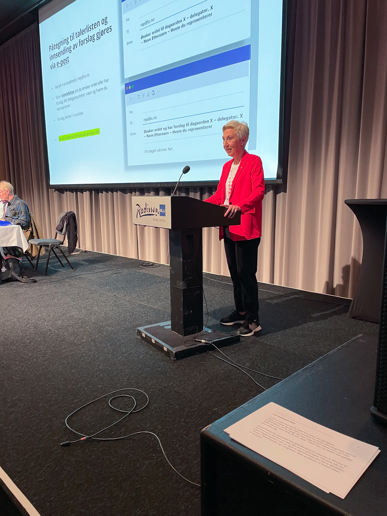 Bilde av LO-leder Peggy Hessen Følsvik