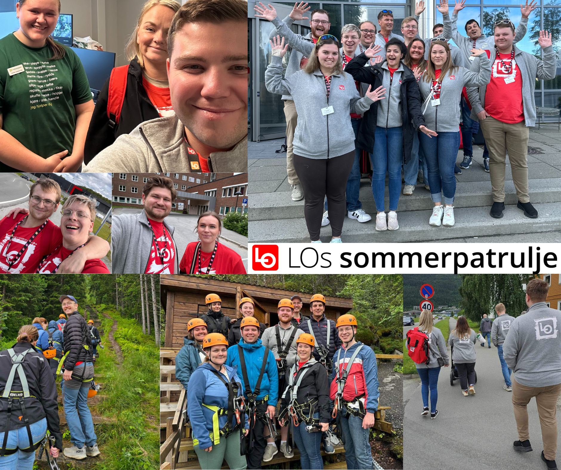 Bilder fra LOs Sommerpatrulje i Nordland.
