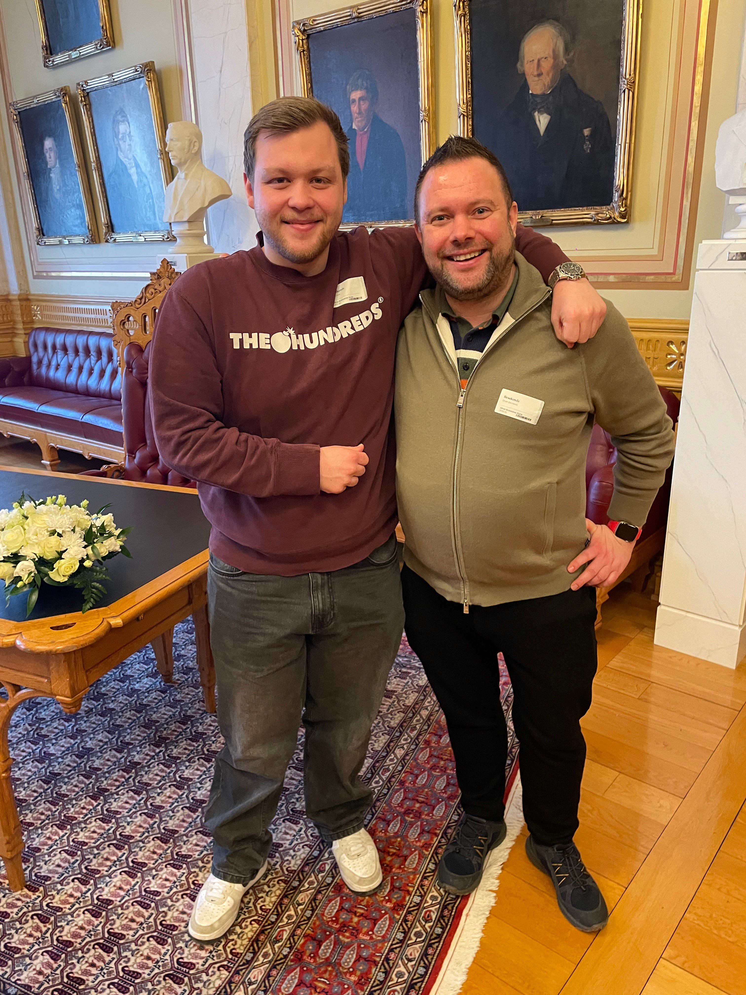 Jonas Sahlin og Ole-Henrik Olsen i Eidsvoldsgalleriet