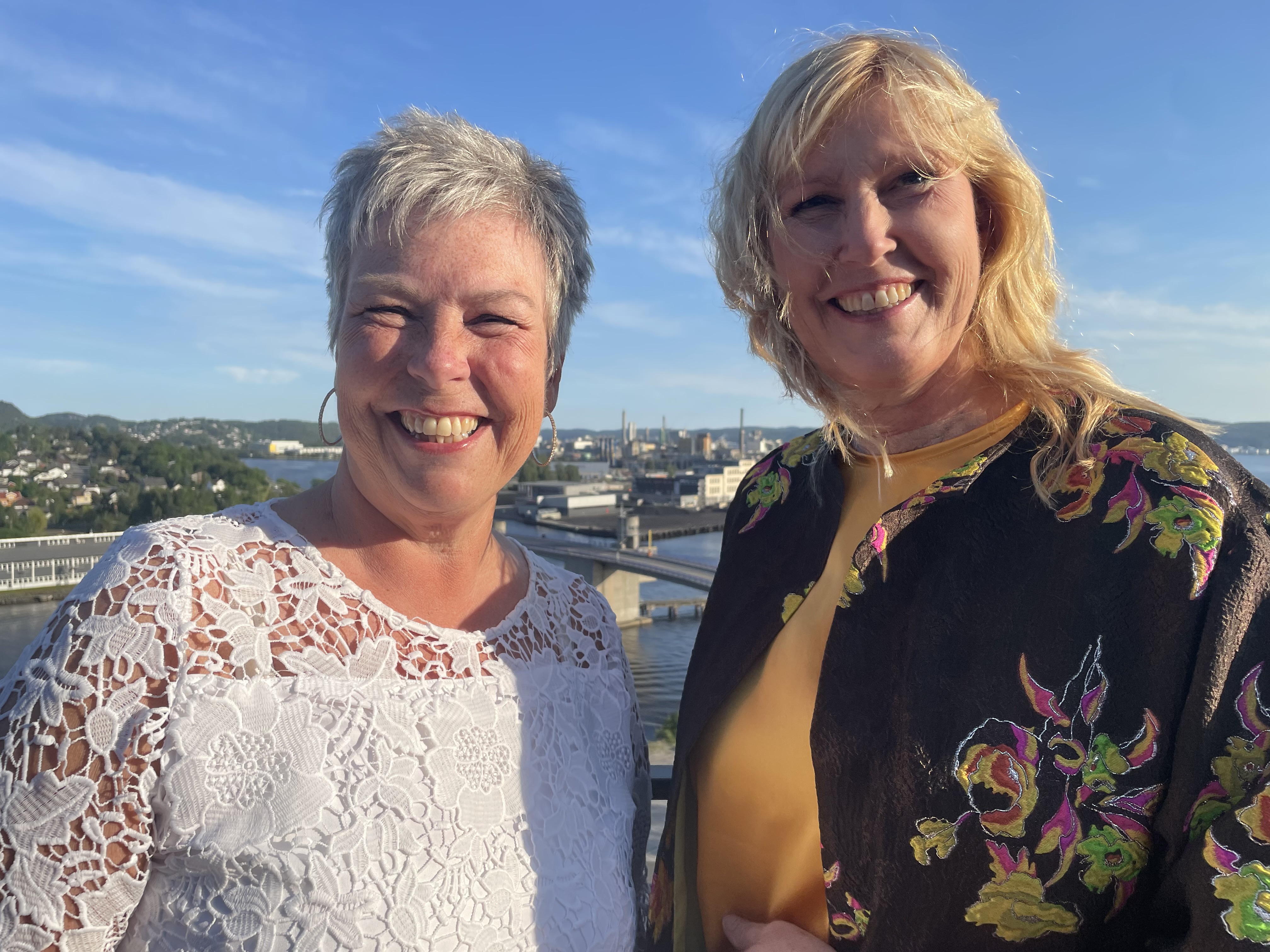 LOs Irene Bordier Haukedal og NHOs Kristin Saga