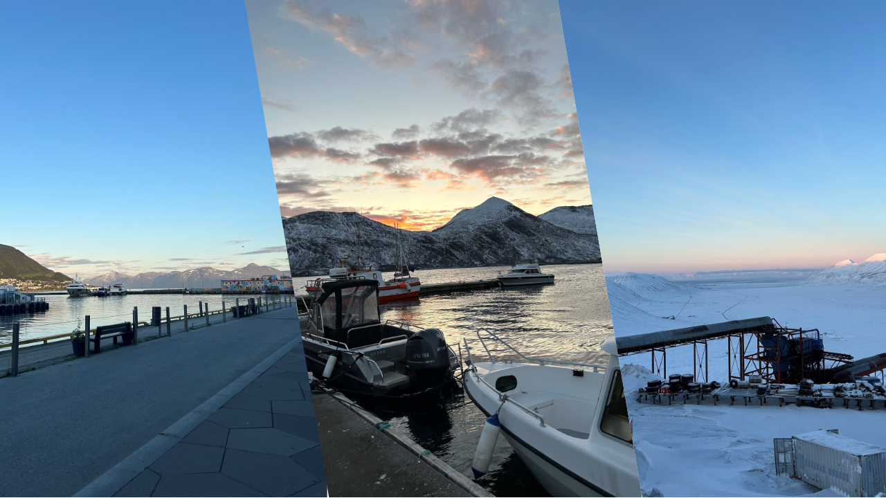 Havna i Tromsø, havna i Alta og gruven på Svalbard