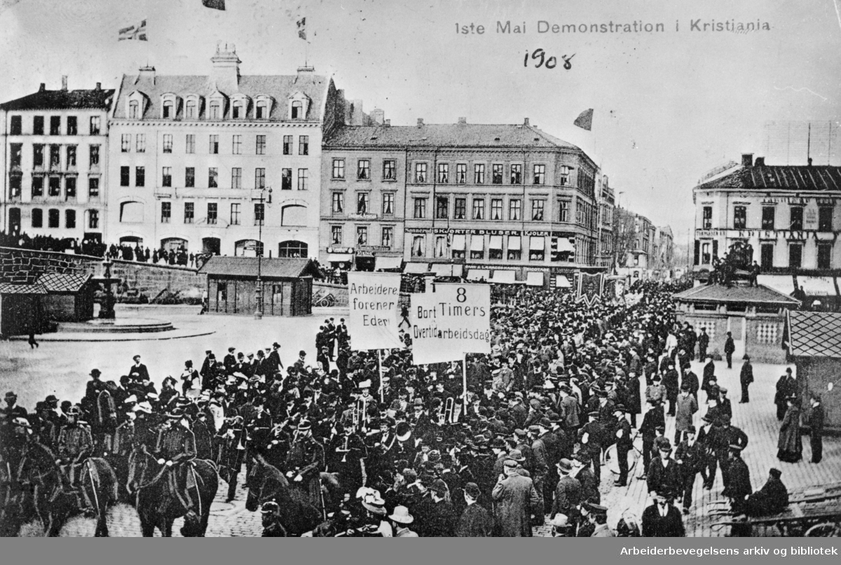 demonstrasjonstog på 1920-tallet.