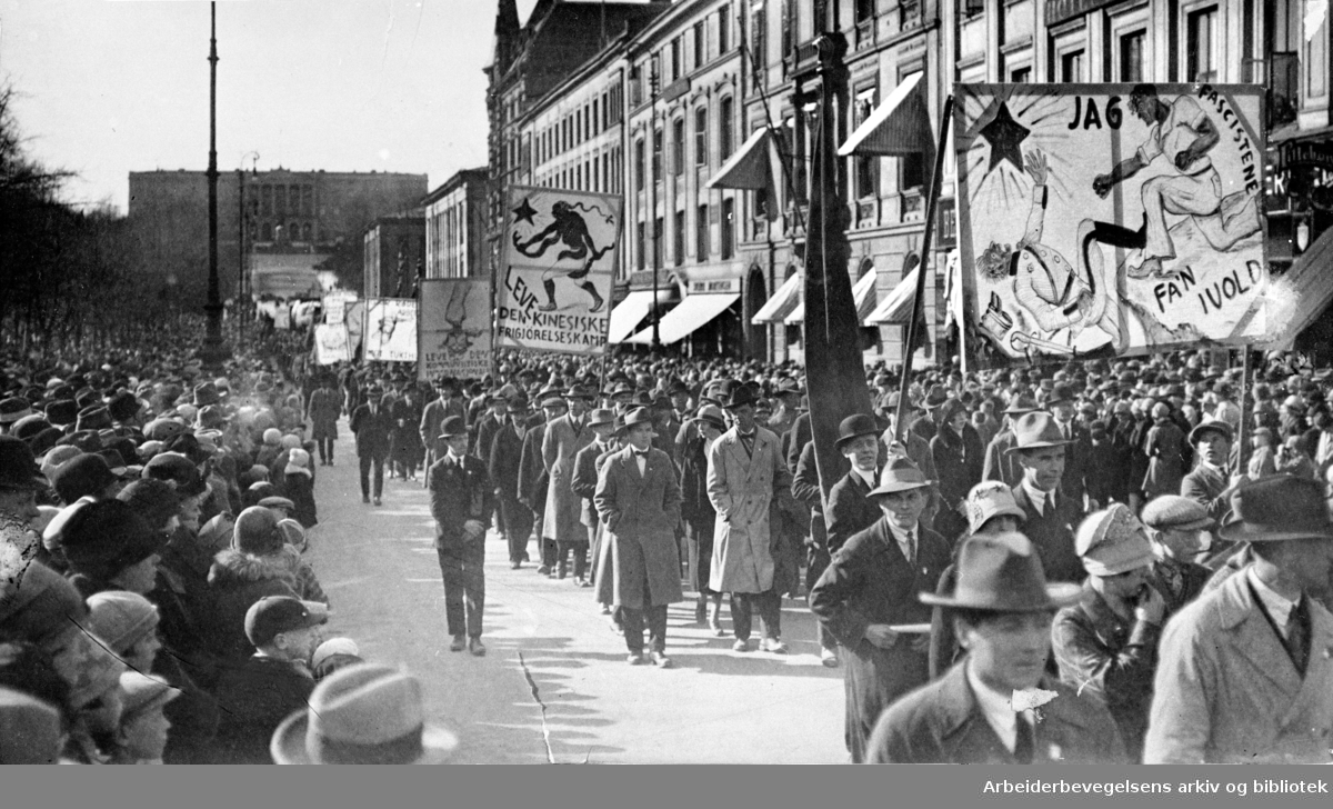 demonstrasjonstog 1. mai på 1920-tallet