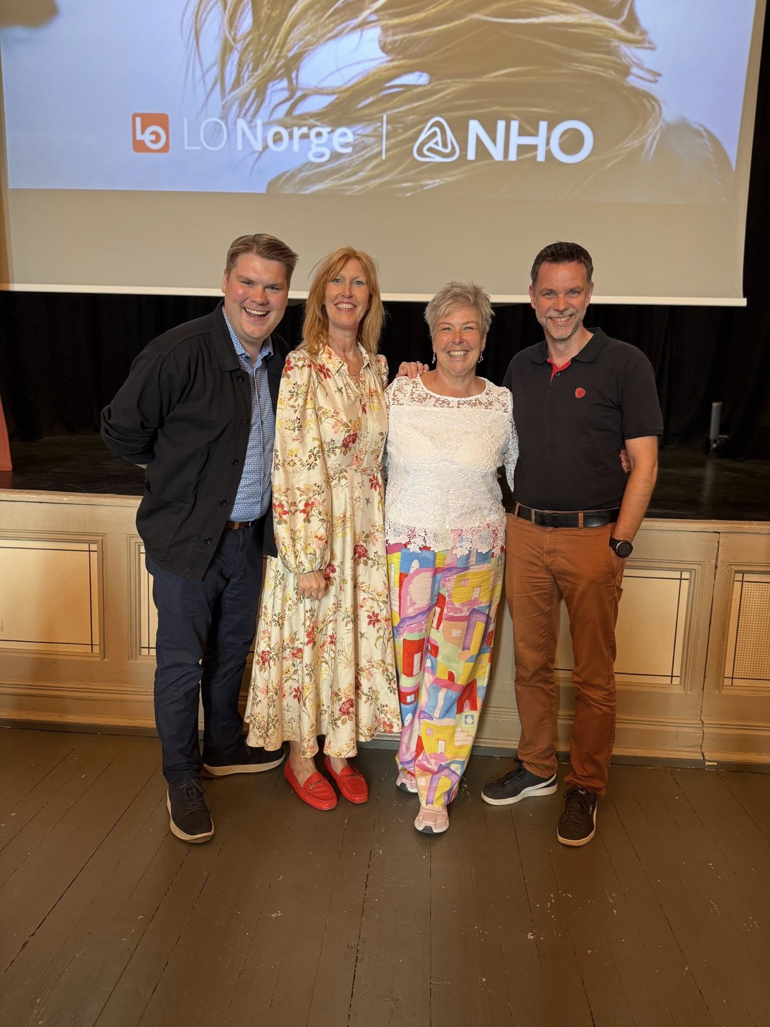 Eivind Yrjan Stamnes og Truls Vasvik deltok på NHOs og LOs kraftmøte