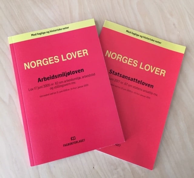 to tynne hefter, lovsamlinger