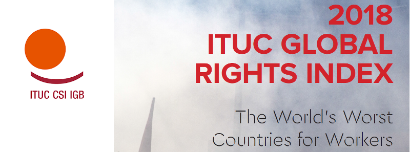 Bilde av ITUC global index