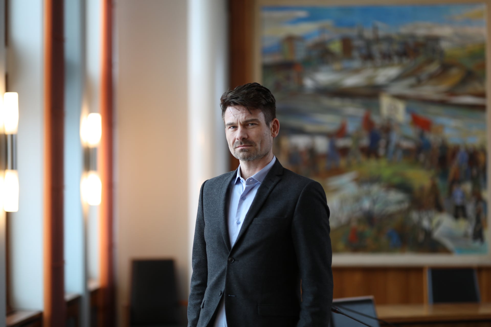Bilde av LOs sjeføkonom Roger Bjørnstad. Foto.