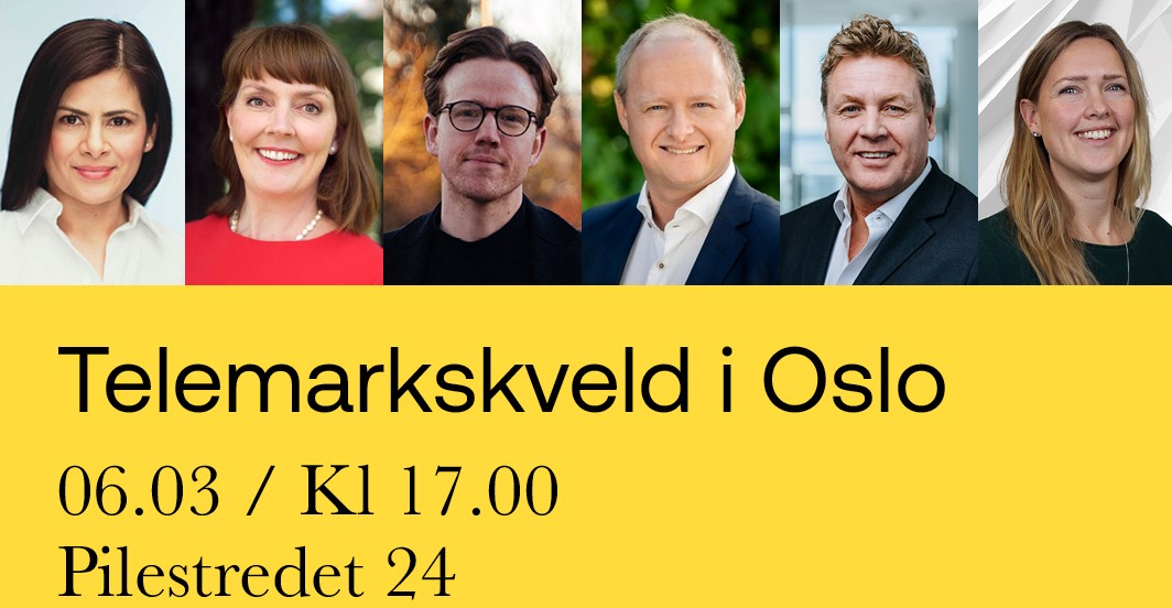 Bilde av innledere på Telemarkskveld