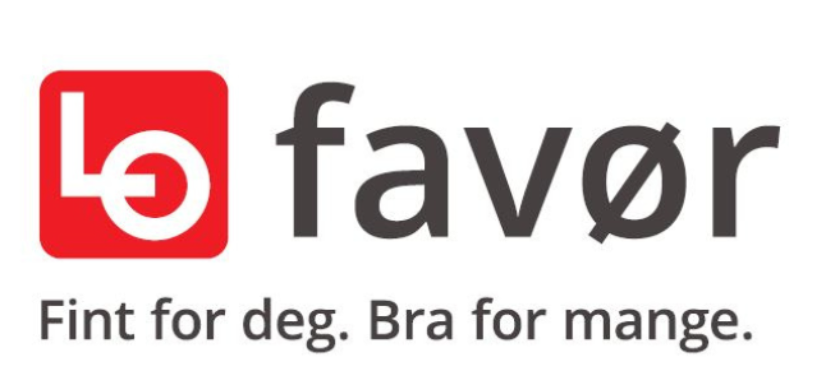 Plakat med LOfavør-logo og teksten "Fint for deg. Bra for mange".