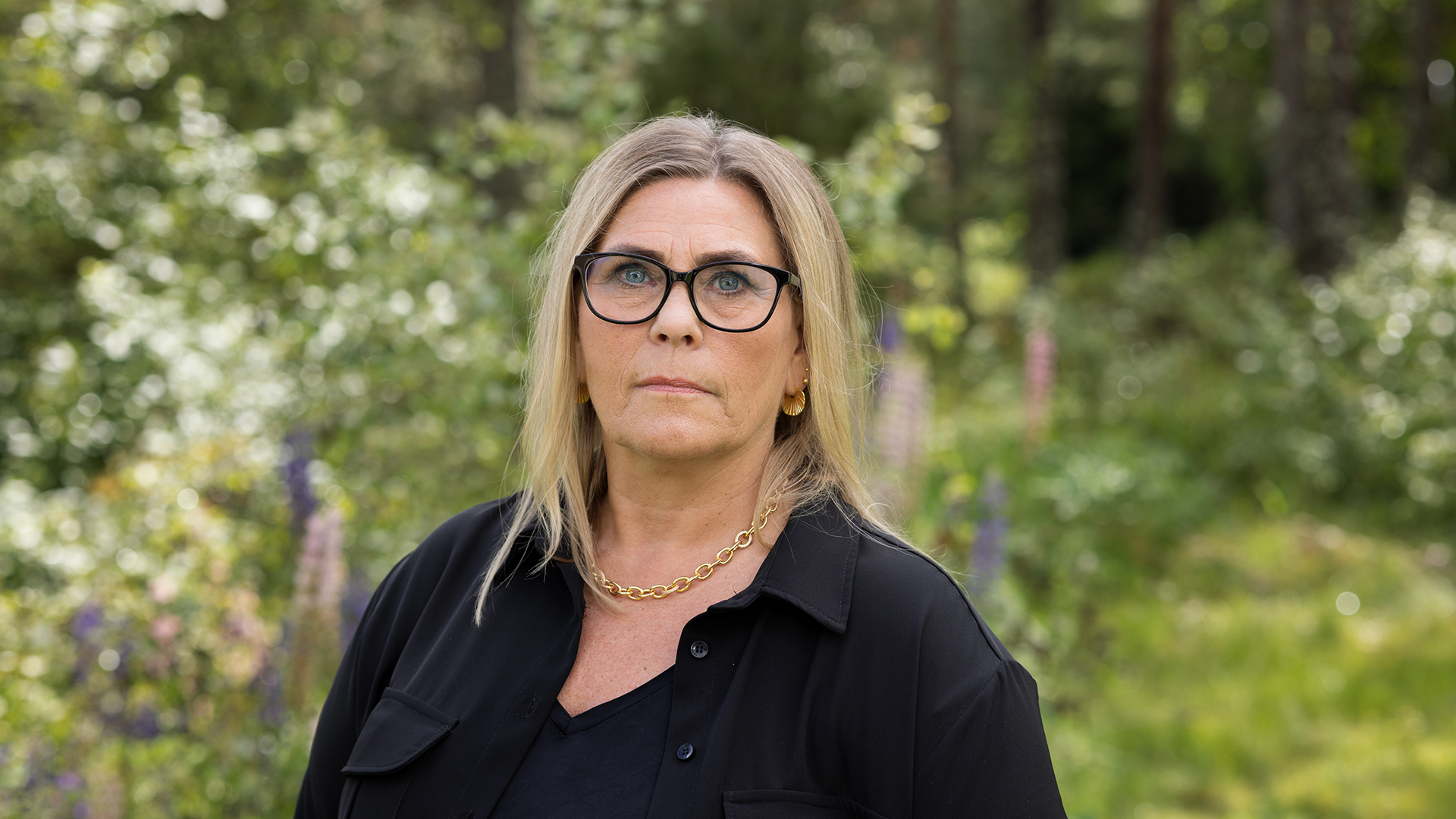 Portrettfoto av LO-sekretær Kristin Sæther.