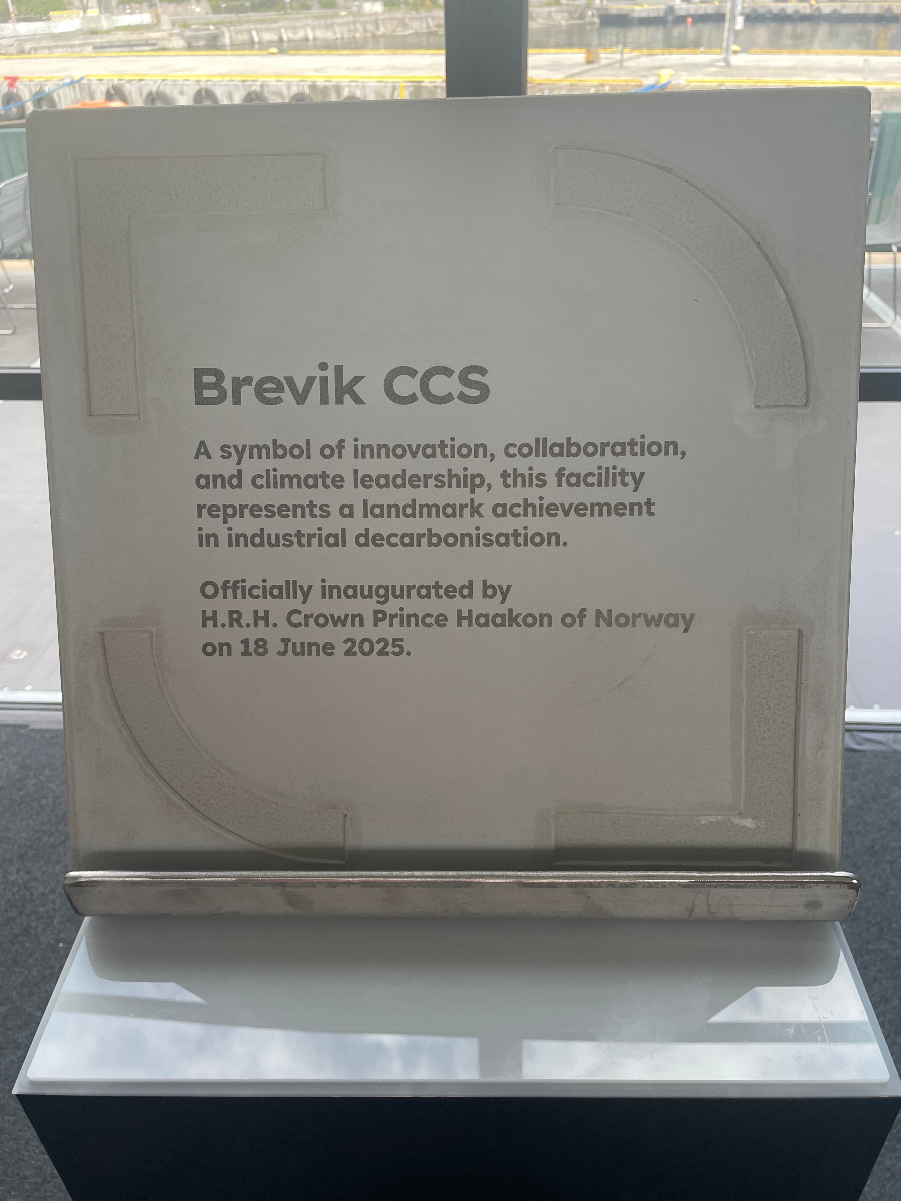 Plakett Brevik CCS
