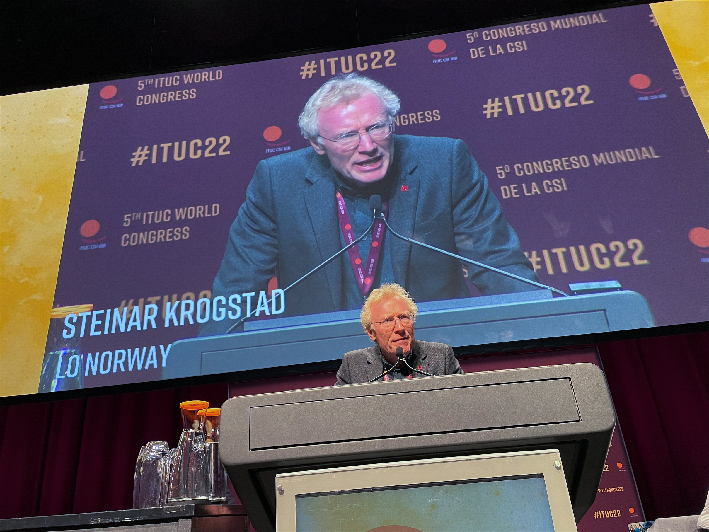 Steinar Krogstad på talerstolen