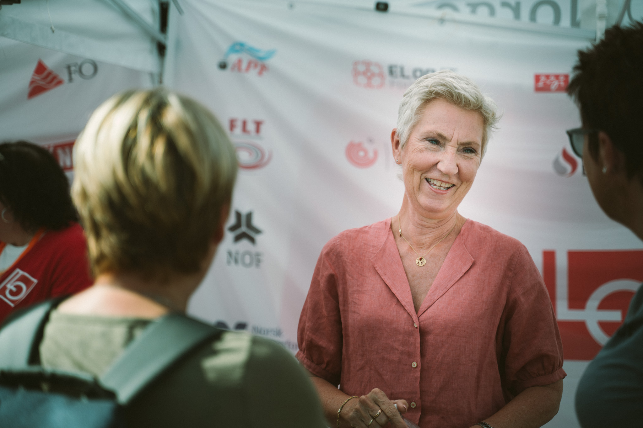 LO-leder Peggy under en tidligere Arendalsuke