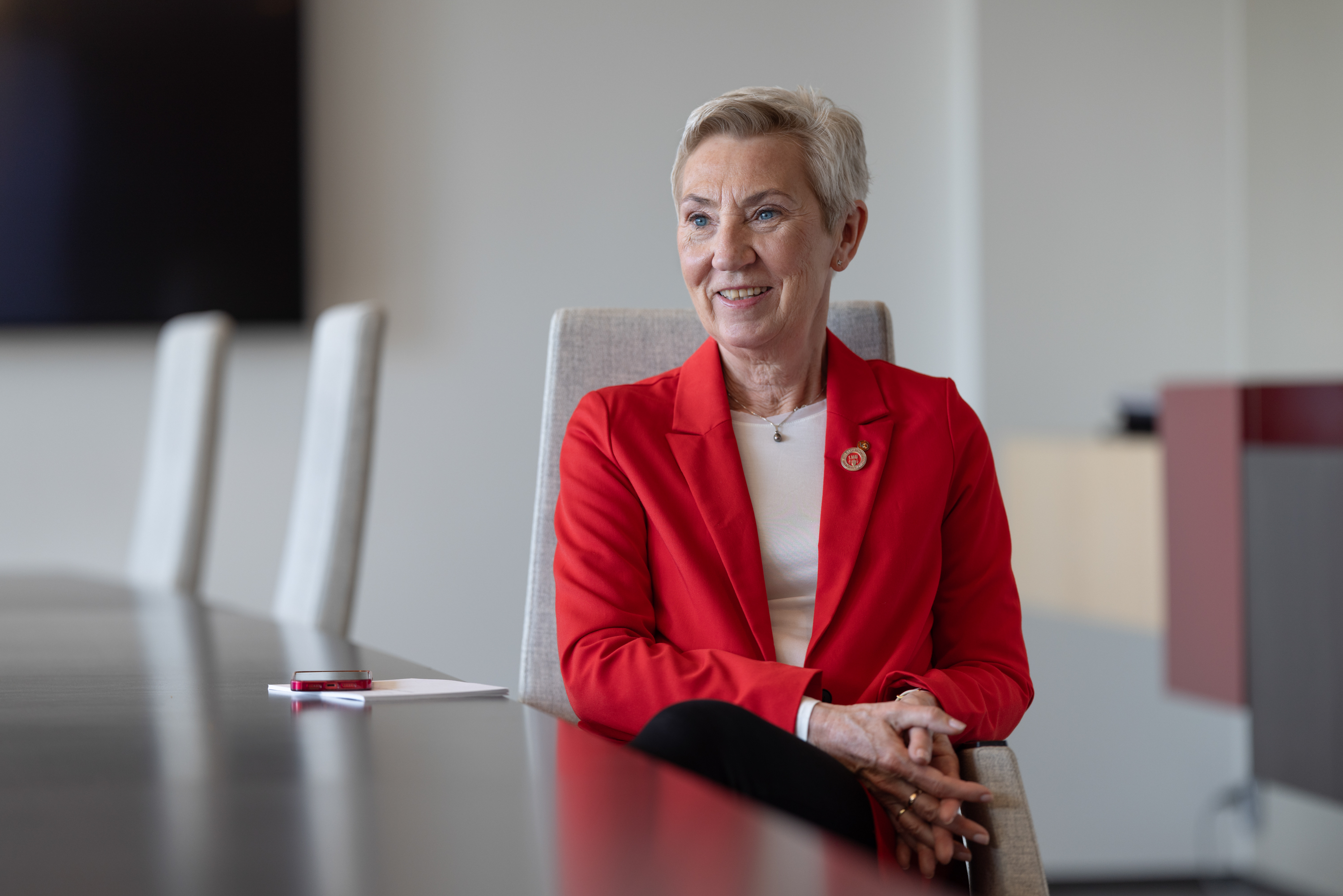 LO-leder Peggy Hessen Følsvik.