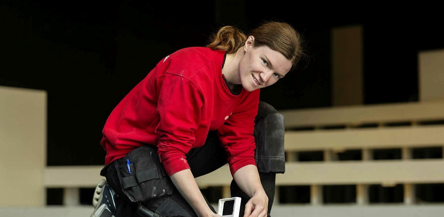 Bilde av person som arbeider. 