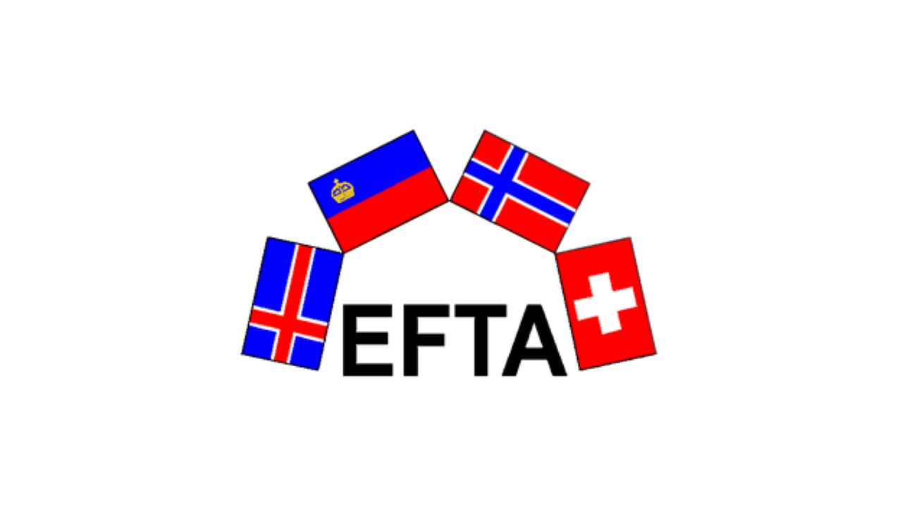 Bilde av logoen til EFTA på hvit bakgrunn