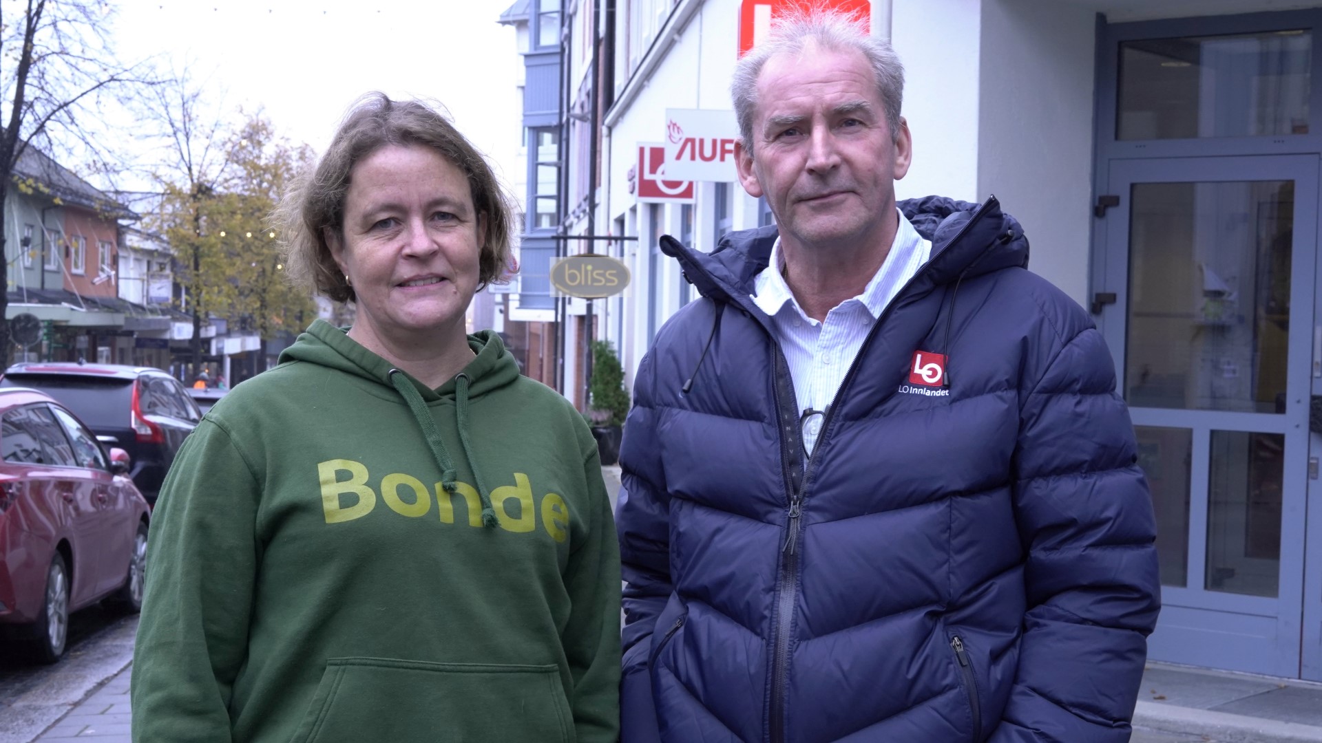 Leder i Innlandet Bondelag, Elisabeth Gjems og Nestleder for LO Innlandets regionkontor, Odd Erik Kokkin