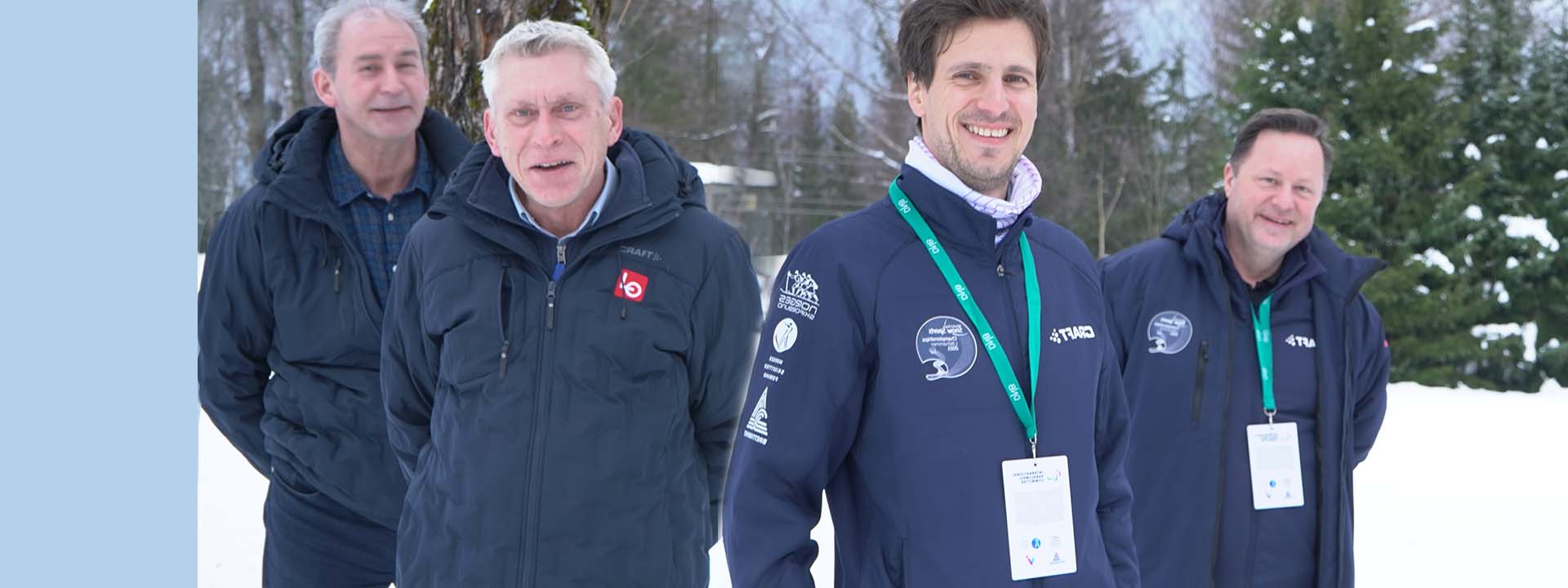 Representanter fra LO og VM i snøsport for parautøvere 