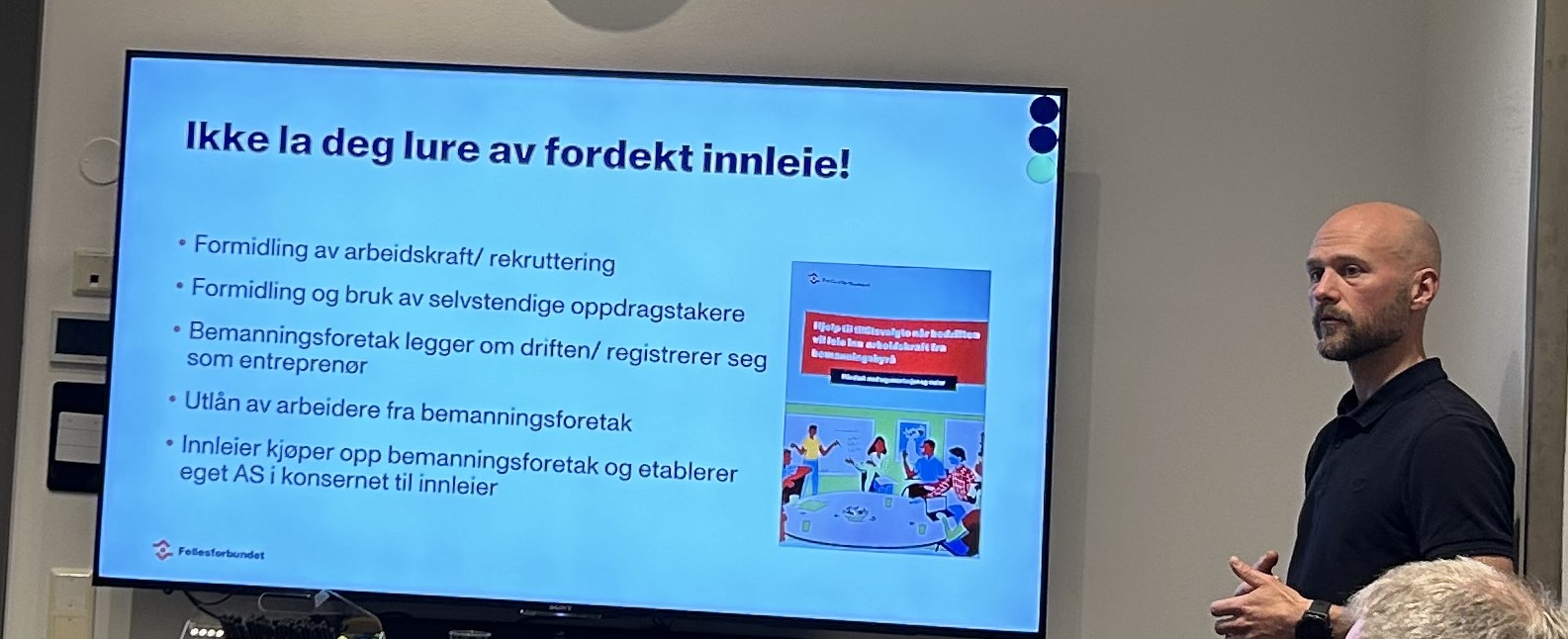 Joachim Espe fra Fellesforbundet