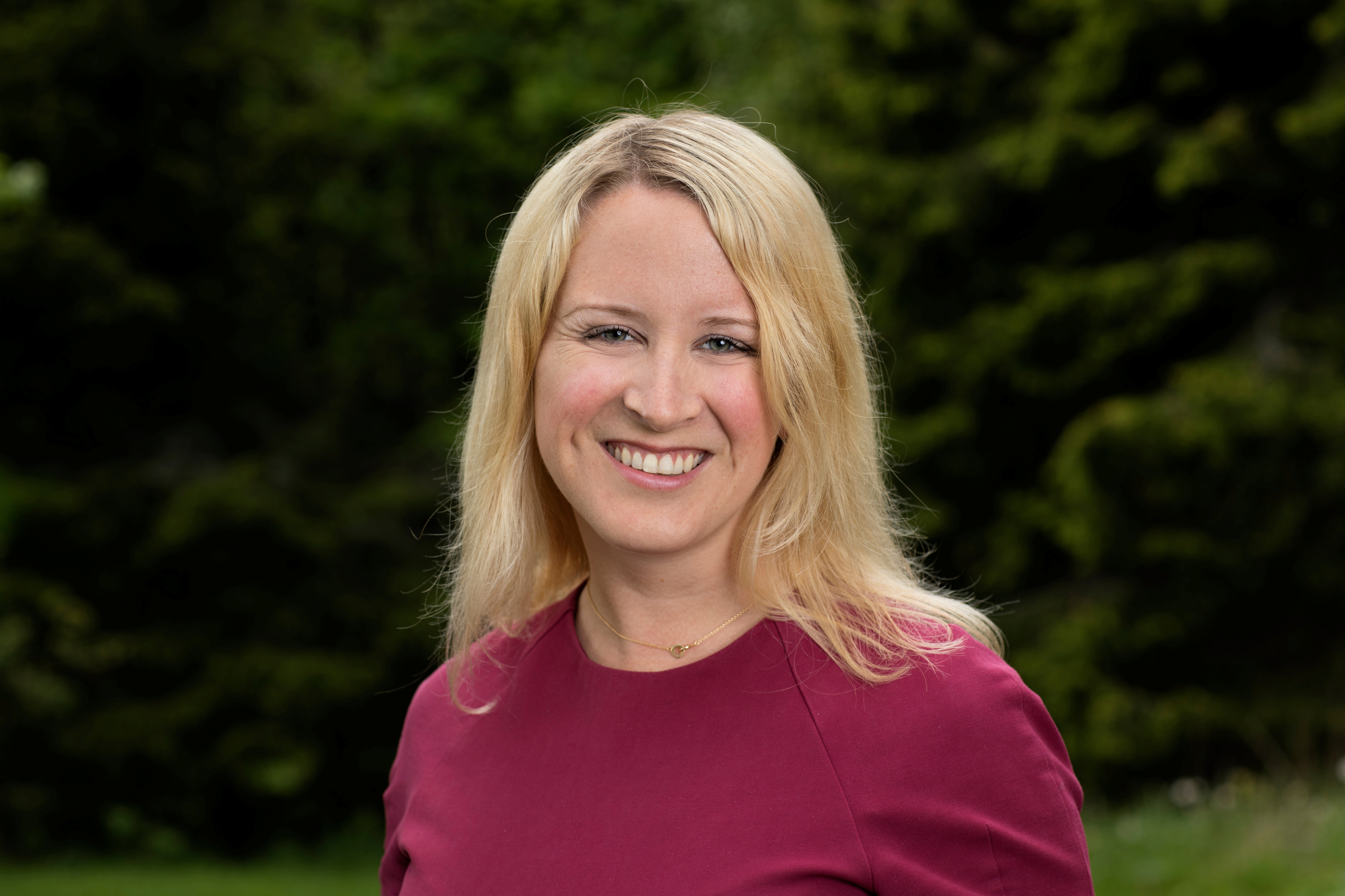 Portrettbilde av førstesekretær Julie Lødrup i LO. 