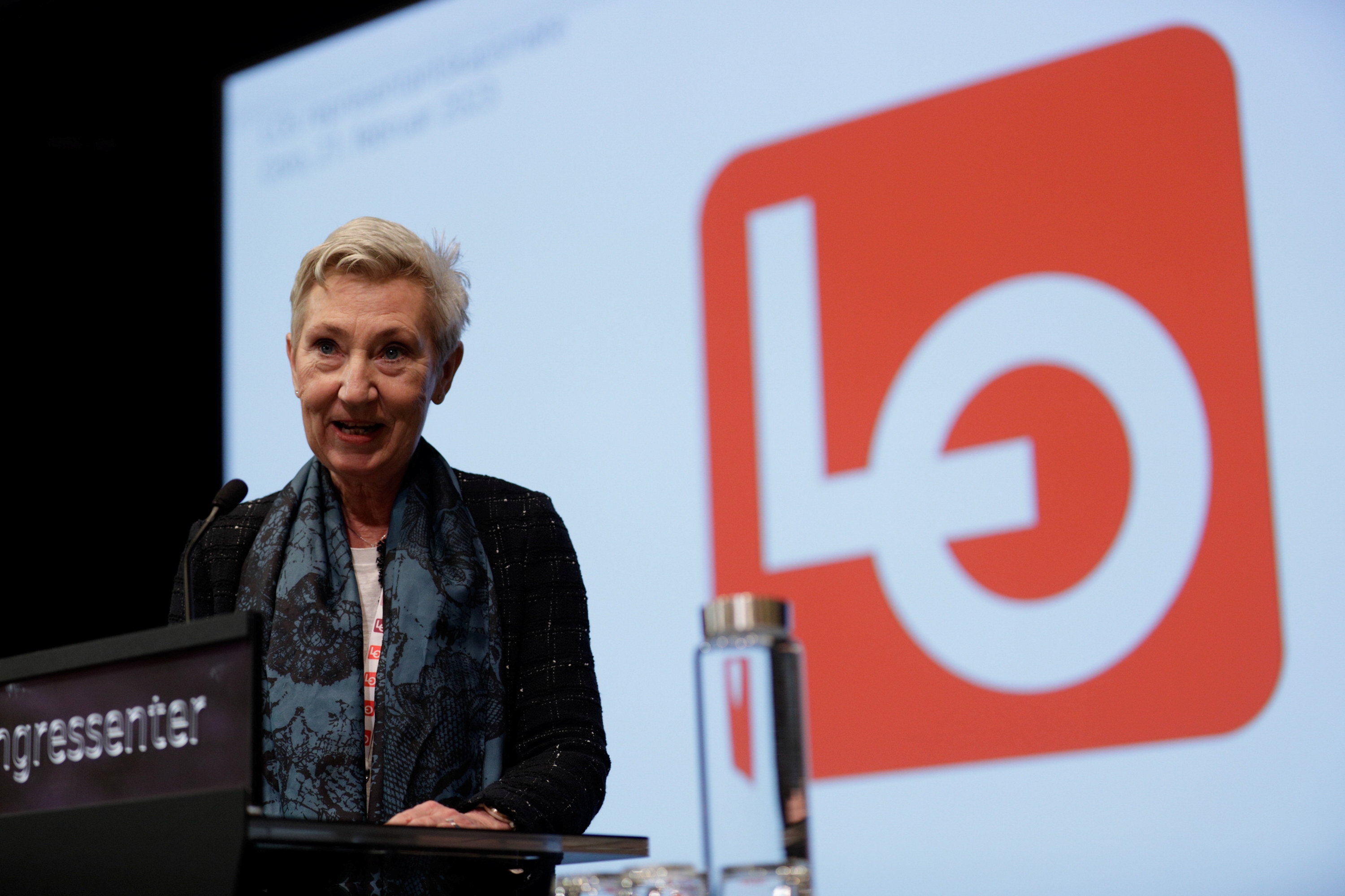 Bilde av LO-leder Peggy Hessen Følsvik